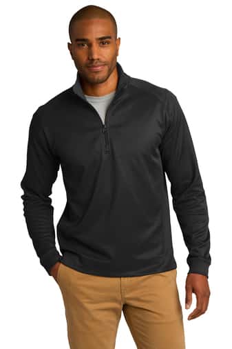 Port Authority® Vertical Texture 1/4-Zip Pullover