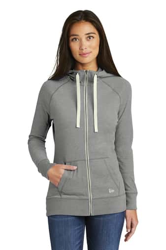 New Era Ladies Sueded Cotton Blend Full-Zip Hoodie